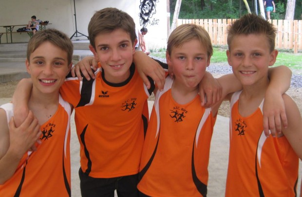 David Auer, Leo Gargitter, Johannes Pederiva und Lukas Schrott