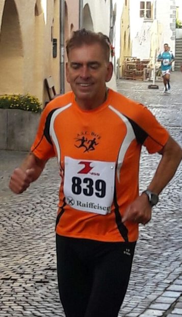 Heinz Sachsalber auf Medaillenkurs beim Glurnser Stadtlauf