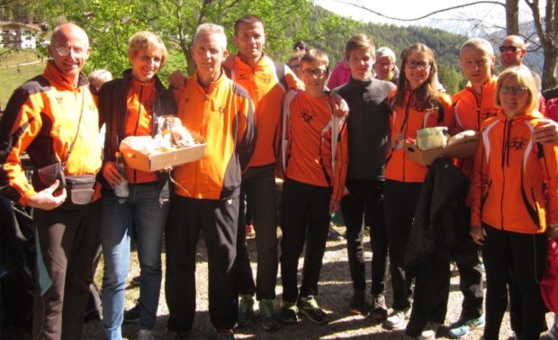 Gute Stimmung herrschte nach dem Dorflauf in Oberwielenbach